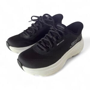 Skechers Women’s Slip-Ins Running Walking Shoes Max Cushioning Black White 7.5